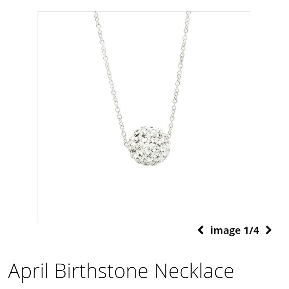 Touchstone Crystal April Birthstone Necklace